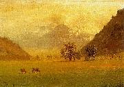 Albert Bierstadt Rhone Valley painting